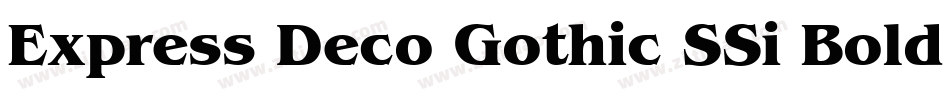 Express Deco Gothic SSi Bold Italic字体转换